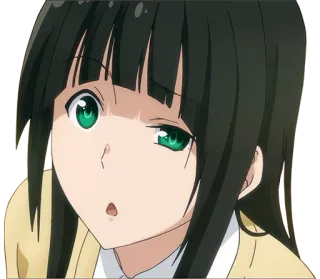 😒 534524d3 anime, chica, retrato, dibujos animados, lindo whatsapp sticker