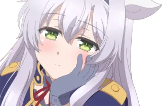 😴 8806e7e8 Anime, Chica, Sonrojo, Lindo whatsapp sticker