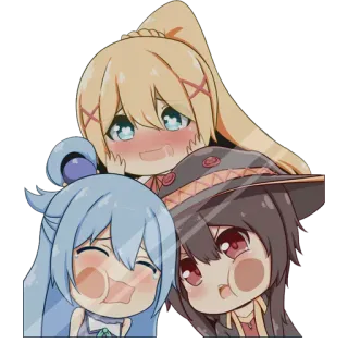 🙂 c5f596d5 Anime, Chibi, Kawaii, Lindo, Pegatina, Dibujo animado whatsapp sticker