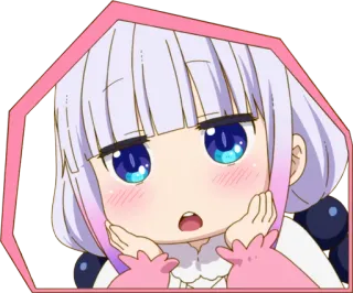 👐 cc01063f Kanna Kamui Miss Kobayashi's Dragon Maid Anime, Kawaii, Lindo, Kanna, Dragón, Dragon Maid whatsapp sticker