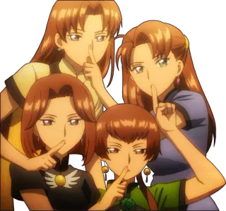 👆 28034e79 Anime, Shh, Dito sulla bocca, Silenzio, Silenzioso, Cartone animato telegram sticker