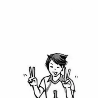 🖇 214c4414 Oikawa Tooru Haikyuu!! Anime, Manga, Haikyuu, Oikawa, Tooru, Volley-ball, Paix whatsapp sticker