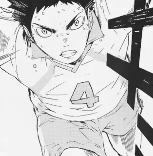 🖇 878b533c Asahi Azumane Haikyuu!! Anime, Haikyuu, Azumane Asahi, Volley-ball, Sport whatsapp sticker