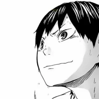 🖇 b5719606 Tobio Kageyama Haikyu!! Anime, Manga, Haikyu!!, Tobio Kageyama, Kageyama, Dessin animé whatsapp sticker