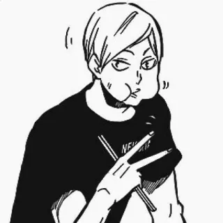 🖇 e75709da NEWGATE Animé, Manga, Signe de paix, Personnage, Dessin animé whatsapp sticker