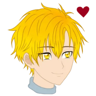 🥰 c017e4ec Anime, Kartun, Potret, Pria, Ilustrasi, Gambar telegram sticker