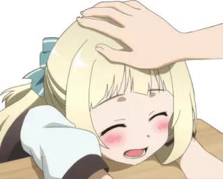 ☺️ 20f27594 อนิเมะ, ลูบหัว, น่ารัก, ผู้หญิง, คาวาอิ telegram sticker