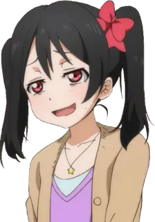 😅 7070944a Nico Yazawa Love Live! Аниме, Милый, Айдол, Нико Ядзава, Love Live! whatsapp sticker
