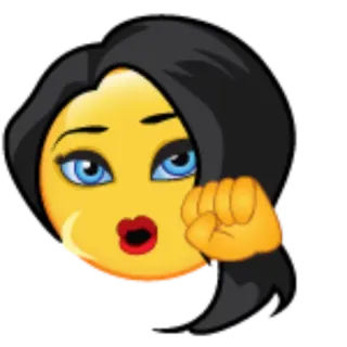 😮 08ad4366 emoji, woman, punch, anger, upset whatsapp sticker