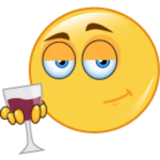 🍷 2234f64e emoji, wine, relaxed, drinking, celebration whatsapp sticker