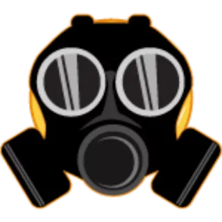 😷 66408ad9 gas mask, protection, safety, face mask whatsapp sticker
