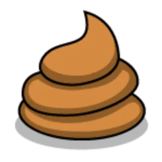 💩 7841fe26 poop, emoji, brown, cartoon, turd whatsapp sticker