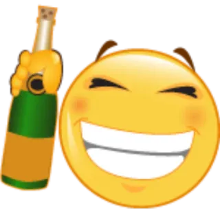 🍸 ab6e431a emoji, celebration, champagne, party, alcohol, bottle whatsapp sticker