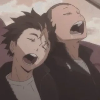 🏐 4fa87091 Anime, Schlafend, Müde, Cartoon, Freunde whatsapp sticker