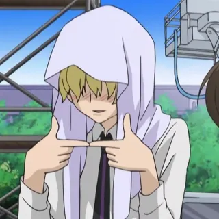 🏐 f18b8dd6 Anime, schüchtern, blond, süß, Finger whatsapp sticker