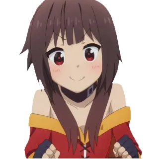 😈 51051b4c Megumin Konosuba anime, cartoon, character, Megumin, Konosuba telegram sticker
