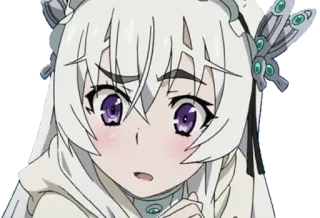 😨 0261085a Anime, Gadis, Karakter, Ilustrasi, Kartun telegram sticker