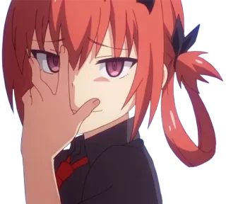 😒 37343b6b Anime, Gadis, Iblis, Marah, Gestur, Manga telegram sticker