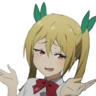 🤔 7038f04d аниме, самодовольный, персонаж, иллюстрация, стикер telegram sticker