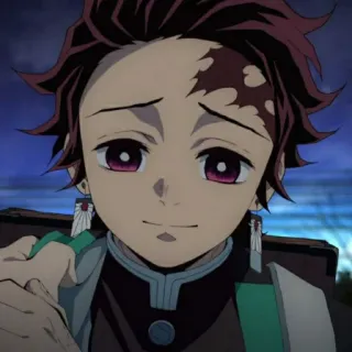 🙂 24124329 Tanjiro Kamado Demon Slayer 动漫, 鬼灭之刃, 炭治郎, 漫画, 卡通 telegram sticker