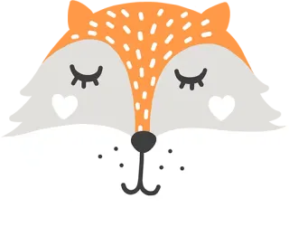 🐺 0f84fdc9 fox, animal, cute, sticker, cartoon, illustration, whimsical whatsapp sticker