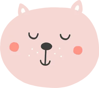 🐨 56636e31 cute, animal, bear, cartoon, face, illustration whatsapp sticker