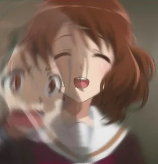 😅 a463d251 动漫, 漫画, 女孩, 微笑, 快乐, 卡通 telegram sticker