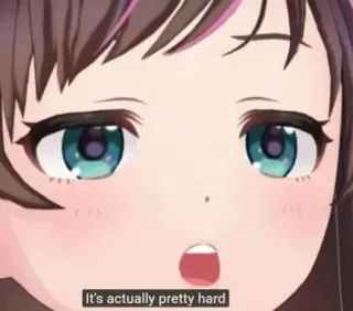 🍆 af13317d It's actually pretty hard 动漫, 卡通, 贴纸, 可爱, 表情包 telegram sticker