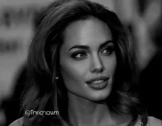 ➰ 15bbe55c Angelina Jolie @Tnrichawm attrice, ritratto, celebrità, donna telegram sticker