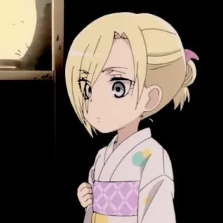 🧺 1b24d53a Annie Leonhart Attack on Titan Аниме, Атака титанов, Анни Леонхарт, Персонаж, Кимоно telegram sticker