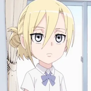 🦢 2a6977a3 Аниме, Девушка, Блондинка, Милая, Мультфильм telegram sticker