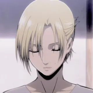 🦢 9f19dfa3 Annie Leonhart Attack on Titan Аниме, Атака титанов, Анни, Анни Леонхарт, Манга, Персонаж, Блондинка telegram sticker