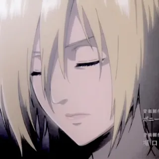 🧺 b47dba49 Annie Leonhart Attack on Titan Аниме, Блондинка, Грустный, Персонаж, Анимированный, Девушка telegram sticker
