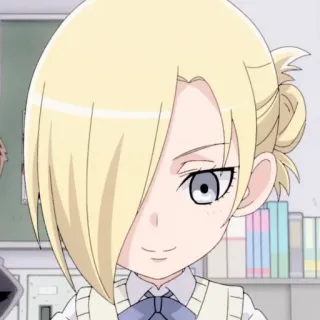 🦢 c2c943b5 Annie Attack on Titan Аниме, Девушка, Блондинка, Милая, Персонаж, Фанарт telegram sticker