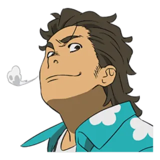 😒 8f66e3fc อนิเมะ, การ์ตูน, ตัวละคร, สีหน้า, ผู้ชาย, จริงจัง telegram sticker