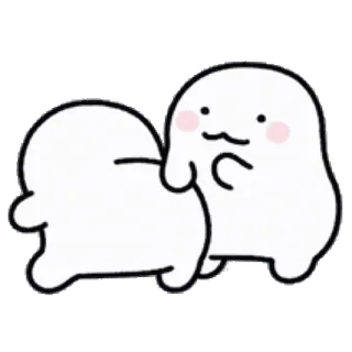 💬 0dfe137a cute, kawaii, blob, cartoon, funny, animated, sticker whatsapp sticker