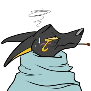 Anubis by Korrok telegram stickers