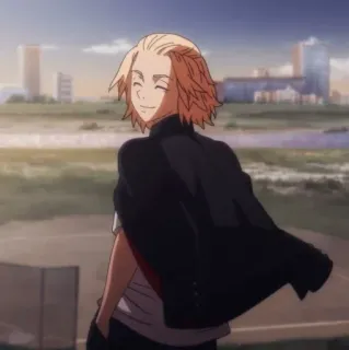 ⚜ b5a4e37e Mikey Tokyo Revengers Anime, Mikey, Tokyo Revengers, Personaggio, capelli biondi telegram sticker