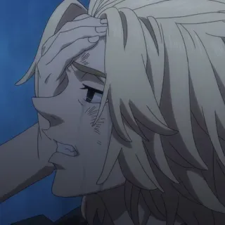 ⚜ dd1a5d6a Mikey Tokyo Revengers Anime, Triste, Piangere, Personaggio, Fanart telegram sticker