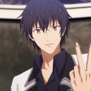 ⚜ e08c7468 Anime, Gesto volgare, Personaggio, Dito medio telegram sticker