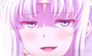 😏 f6c5413b Anime, Gadis, Seringai, Kartun telegram sticker