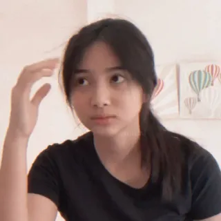 🎀 81db5faf женщина, воздушные шары, портрет, в помещении, девушка, человек telegram sticker