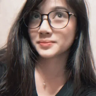 🎀 c9ba42a4 женщина, девушка, портрет, очки, азиатка, молодая взрослая telegram sticker