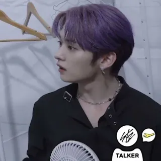 😕 a0bc0273 TALKER Fan, sprechend, Person, Aufkleber whatsapp sticker