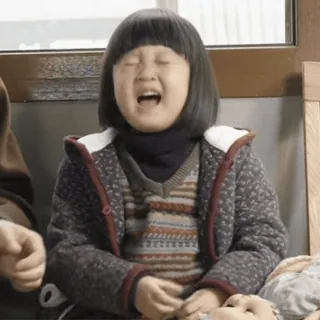 😩 268264dd pleurer, enfant, triste, contrarié, expression telegram sticker