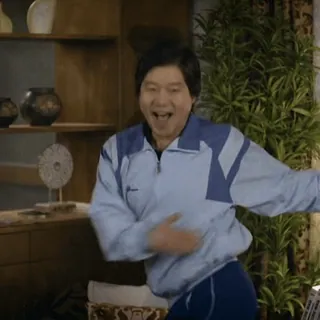 🤡 b178d557 danse, homme, excitation, joie, pose, acteur telegram sticker