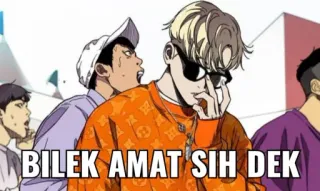 😜 1505e476 BILEK AMAT SIH DEK 街头服饰, 动漫, 亚洲, 太阳镜, 夹克 whatsapp sticker