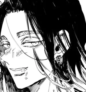 😏 97570c8d Anime, Manga, Schwarzweiß, Porträt whatsapp sticker