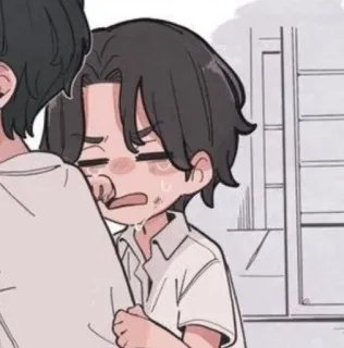 😖 9bdd8f93 traurig, weinend, Anime, Cartoon, Emotionen, Trost, Manga whatsapp sticker