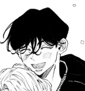 ☺️ ad06f7d8 Anime, Umarmung, Glücklich, Manga, Charakter whatsapp sticker